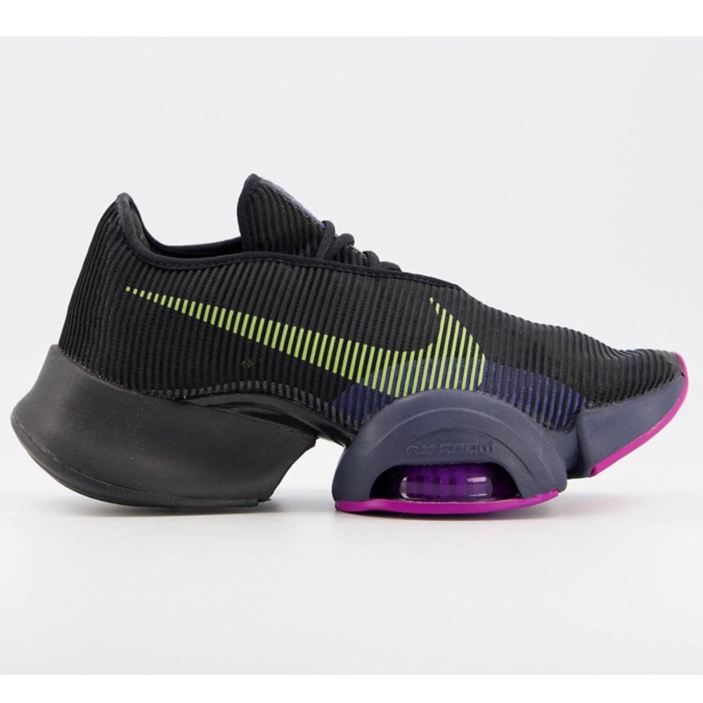 Nike Training Air Zoom SuperRep 2 Sneakers Black Cyber Multi CU5925-010 EUC Sz 8